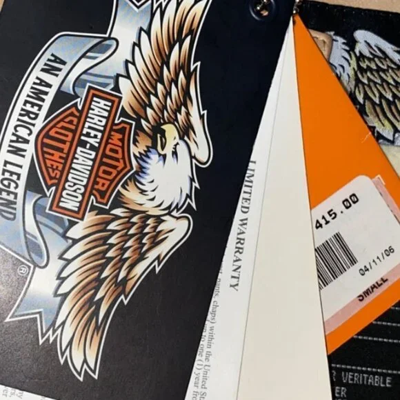 Rare Women's Authentic Harley Davidson Tan leather Jacket Small NWT​​​​​​​​ - Picture 8 of 8